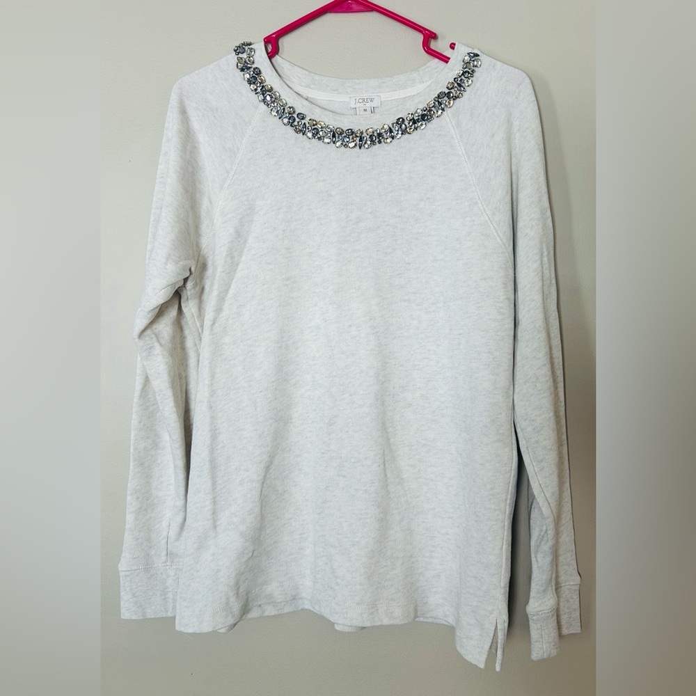 Embellished J.Crew medium Creamy Cotton Sweatshirt